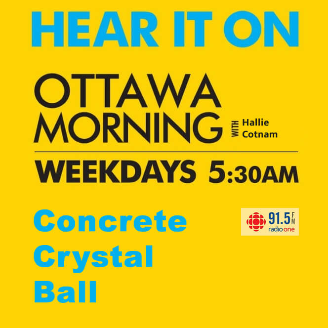 混凝土水晶球 -  Fprimec住在CBC渥太欢迎您的加入华早晨