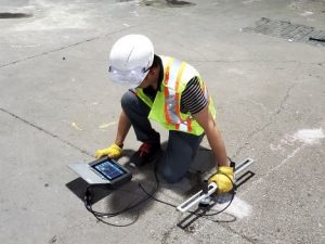 混凝土的法医调查Slab in Industrial Warehouse